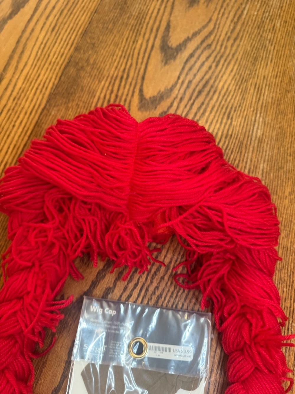 Red Yarn Rag Doll Wig + BONUS New Spirit Wig Cap great for Raggedy Ann or Sally - Picture 2 of 12